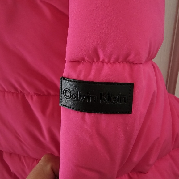 CK Hot Pink Puffer Jacket Sz XL - Picture 5 of 9